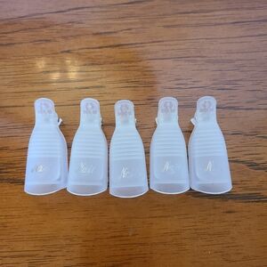 Gel Nail Or Colol Strip RReusable Clear Nail Tips - Pack of 5